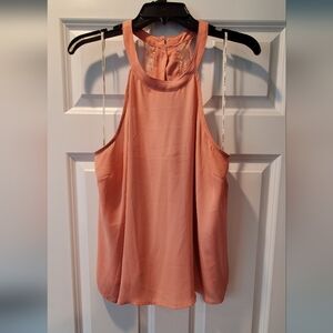 Peach Sleeveless Blouse